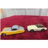 Image 1 : 2x Dinky Cars Including Jaguar 157 And AC Aceca No. 167, 3 1/2"