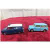 Image 1 : 2x Dinky Cars Morris Traveller Mini Van, 3"