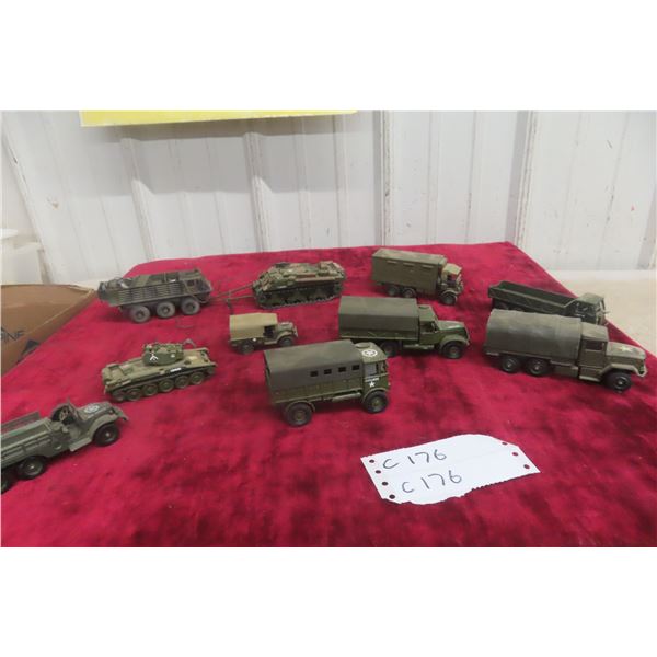 10x Military Vehicles, Various Brands