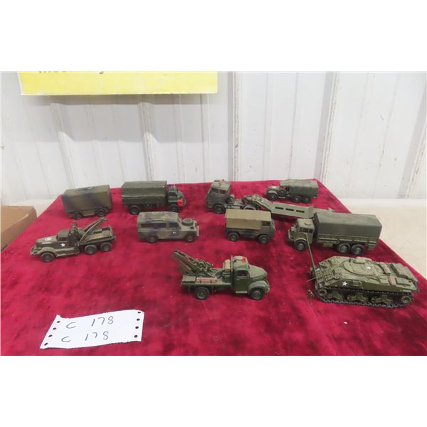 10x Military Vehicles, Various Brands