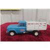 Image 1 : Tonka Pressed Steel Stake Truck, 1960s, 10" Long