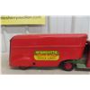 Image 3 : Wyandotte Pressed Steel Truck and Trailer, 1920s, 24" Long