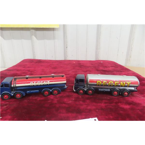 2x Dinky Supertoys Tanker Trucks, 7" and 7 1/2"