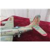 Image 5 : Yonezawa Tin Friction U.S. Air Force B-29 Bomber Plane, 1950s, 15" x 19"
