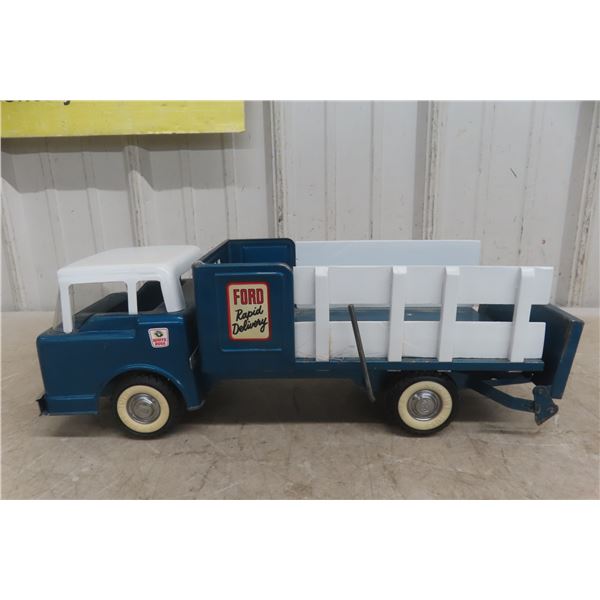 Ny-Lint Ford C/O Rapid Delivery Truck With Stake Body and Power Tailgate, 1960, 16" Long