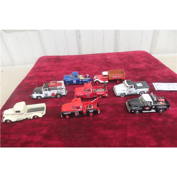 8x Matchbox Models of Yesteryear Die Cast Pickup Trucks, 1/43 Scale