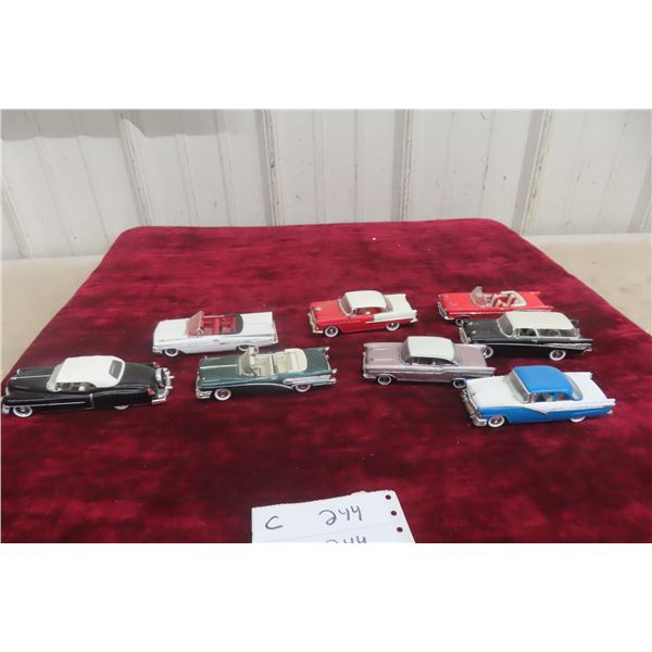 8x Matchbox Models of Yesteryear Die Cast Cars, 1/43 Scale