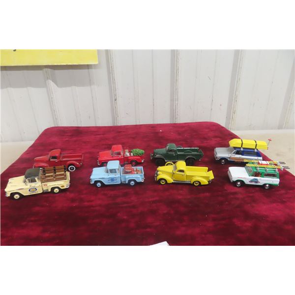 8x Matchbox Models Die Cast Trucks, 1/43 Scale