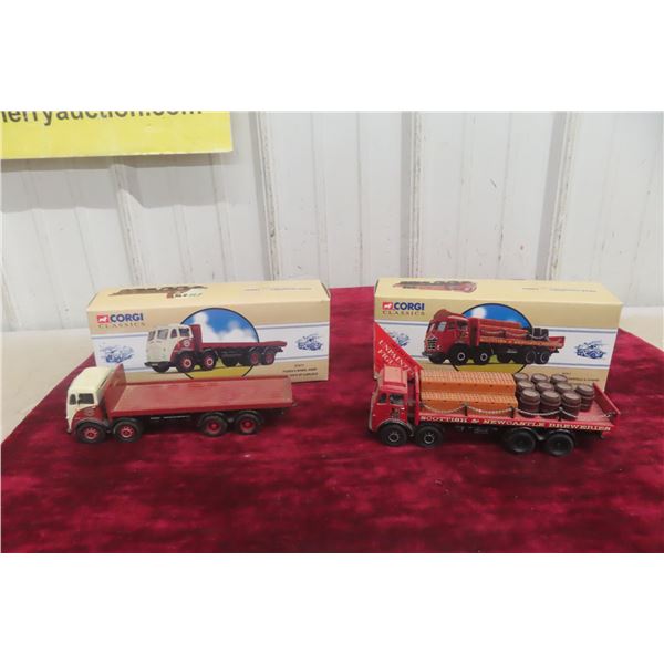 Lot of 2 Corgi Classics Die Cast Trucks, 1/50 Scale, With Boxes