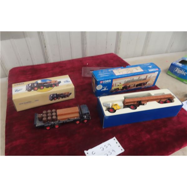 Lot of 2 Corgi Trackside Classics Die Cast Vehicles, 1/50 Scale, With Boxes