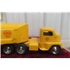 Image 10 : Tonka Shell Pressed Steel Tanker Truck and Trailer, 1970s 23 1/2" Long