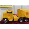Image 2 : Tonka Shell Pressed Steel Tanker Truck and Trailer, 1970s 23 1/2" Long