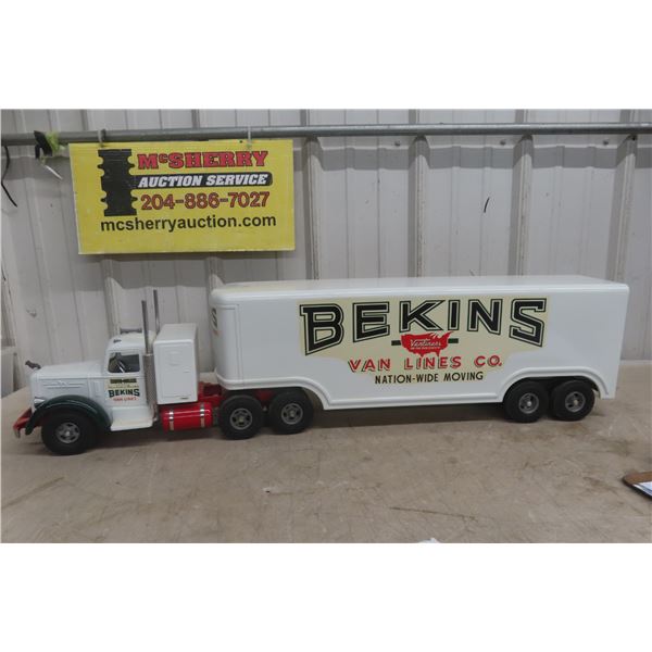 Smith-Miller Mack Bekins Van Line Truck, Pressed Steel, 1950s, 36"