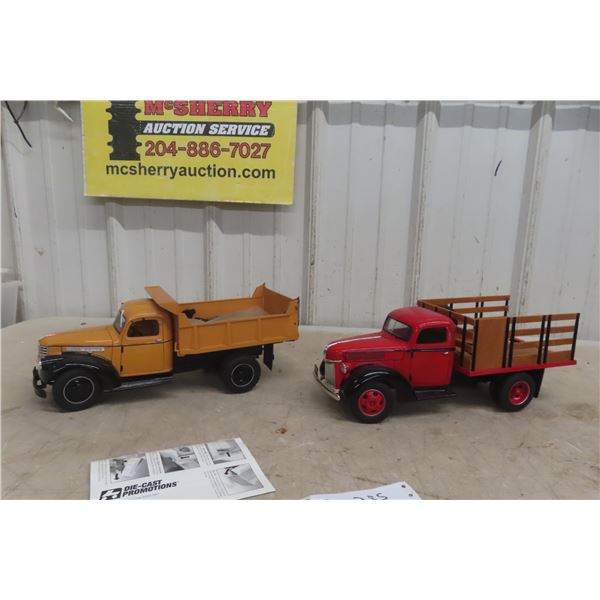 2x Promotional Die Cast Utility Trucks, 1/16 Scale
