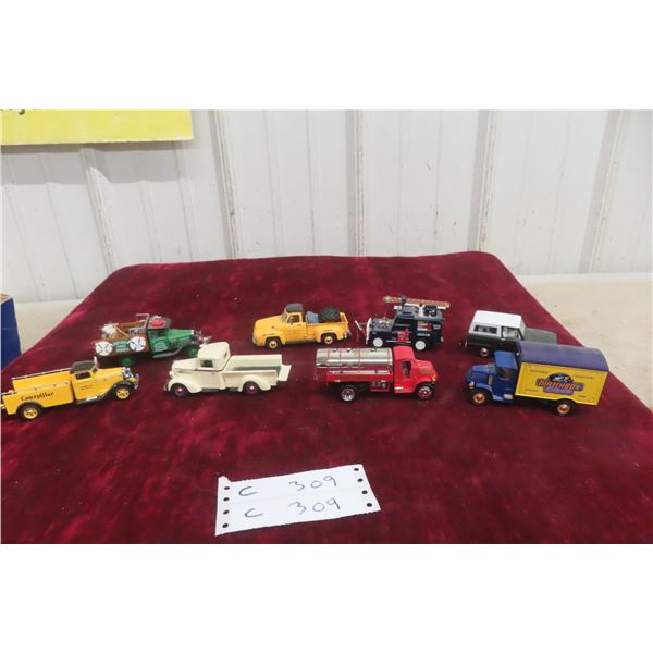 8x Matchbox Yesteryear Die Cast Vehicles, 1/43 Scale