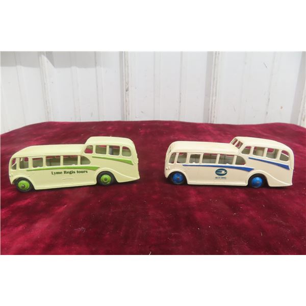2 Dinky Observation Coach Buses, Approx. 4 1/2"
