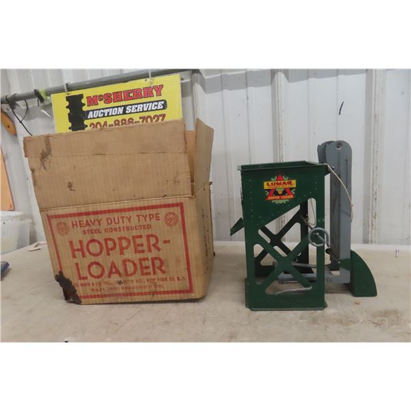 Marx Heavy Duty Steel Hopper Loader, Lumar Construction, 1940s, 11 1/2" Tall