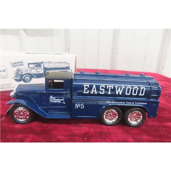 ERTL 1930 Diamond T Tanker Truck, Limited Edition Coin Bank, Boxed, 8"