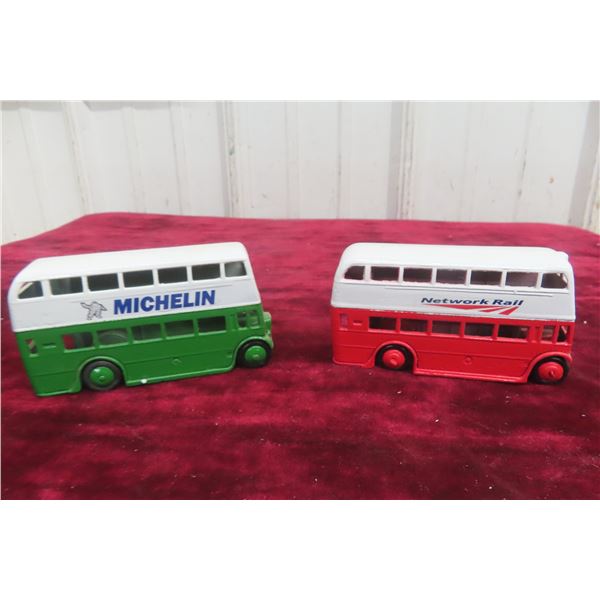 2x Dinky Double Decker Buses, 4"