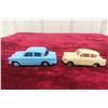Image 1 : 2x Dinky Cars 155 Ford Anglia + 175 Hillman Minx, 3 1/2"