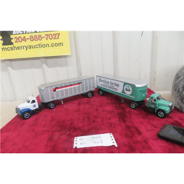 2x First Gear Die Cast Mack Trucks & Trailers Northern Pacific 1/34 Scale