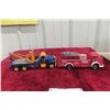 Image 1 : 2x First Gear Die 1/34 Scale Cast Mack Tow Truck + 53 White Delivery Truck
