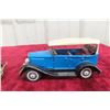 Image 2 : 2x Tin Friction Japanese Limousine & Bandai Ford Roadster, 6 1/2" and 7 1/2"