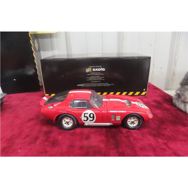 Exoto 1965 Shelby Cobra Daytona Coupe, 1/18 Scale, Limited Edition, With Box