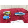 Image 1 : Corgi Boat Dolphin 20-4 Berth Cruiser + Penny Burn Workmen Trailer w/Box