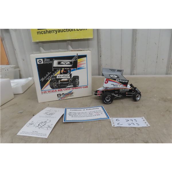 Team Mopar Replica Mark Kinser Sprint Car, 1/18 Scale Die Cast, In Box