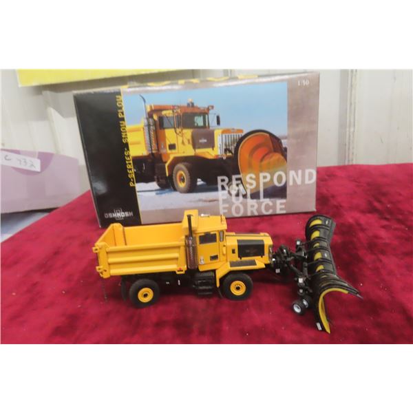 Oshkosh P-Series Snow Plow, 1/50 Scale Die Cast, In Box