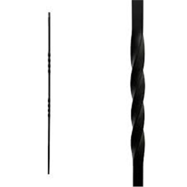 NEW W BOX IRON BALUSTERS 30PCS 1/2" SATIN BLACK