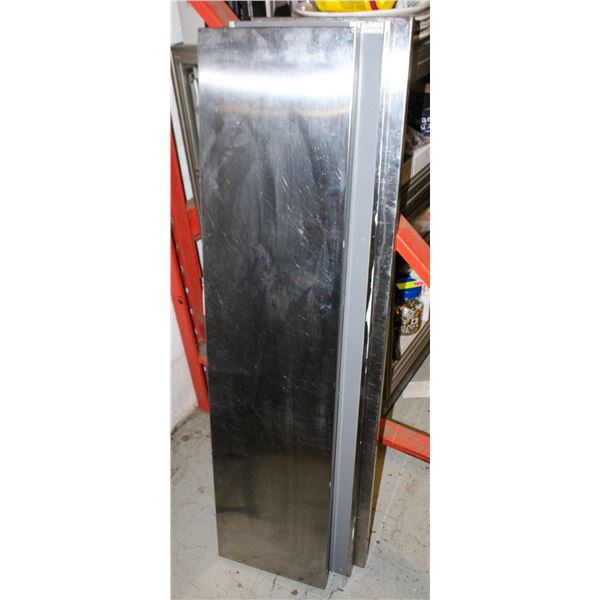 3 STAINLESS 47 X 11 SHELVES AND BRACKETS