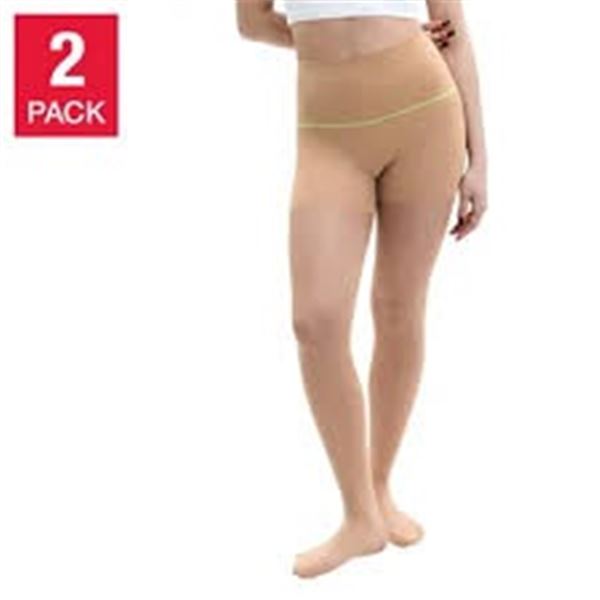 NEW W BOX 2PK SHEERTEX STUBBORNLY MEDIUM TIGHTS