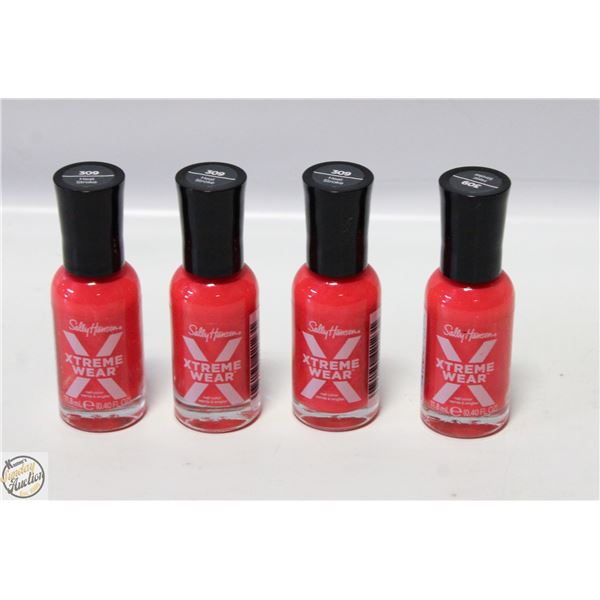 4 NEW SALLY HANSEN XTREME WEAR NAIL POLISH