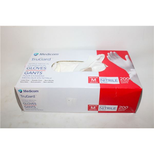 196 MEDICOM TRUGARD NITRILE MEDICAL GLOVES MED