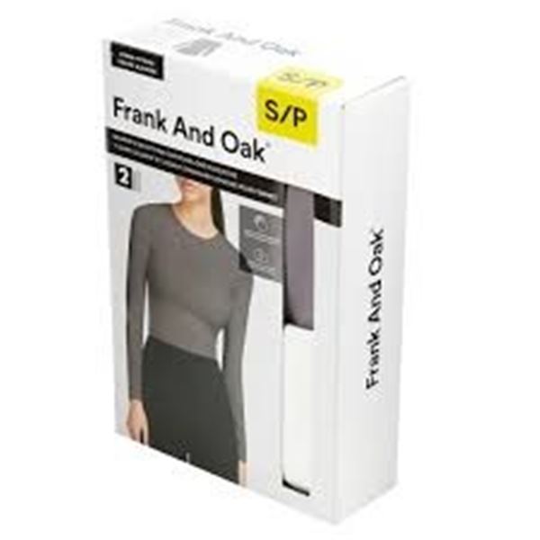 NEW 2PK FRANK & OAK WOMENS SMOOTHING LONG SLEEVE