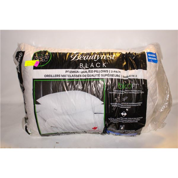 NEW 2PK BEAUTYREST QUILTED PILLOW QUEEN SIZE