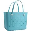 Image 1 : NEW EVA BEACH BAG RUBBER BEACH TOTE BAG LIGHT BLUE