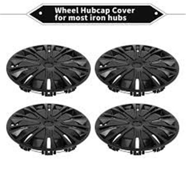 NEW 4 PCS CAR WHEEL RIM HUB TONE BLACK