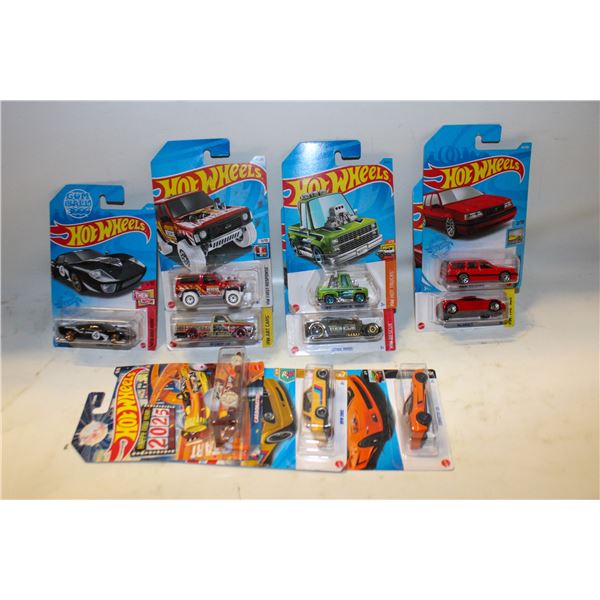 HOT WHEELS - MIXED LOT (10) PCS IN PACKAGES