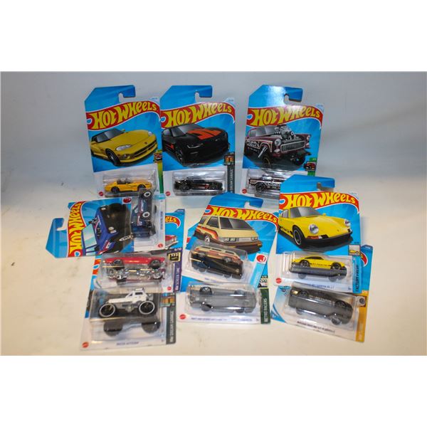 HOT WHEELS - MIXED LOT (10) PCS IN PACKAGES