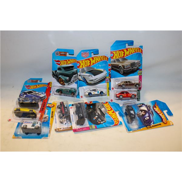 HOT WHEELS - MIXED LOT (10) PCS IN PACKAGES