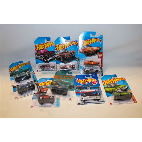 HOT WHEELS - MIXED LOT (10) PCS IN PACKAGES
