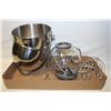 Image 1 : LOT OF KITCHEN AID BOWLS & ATTACHMENTS