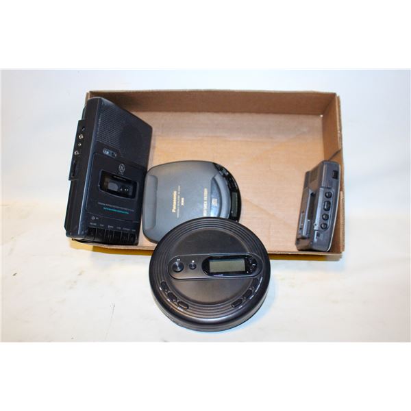 LOT OF VINTAGE TAPE/CD PLAYERS