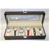 Image 1 : NEW FAUX LEATHER WATCH STORAGE BOX WITH