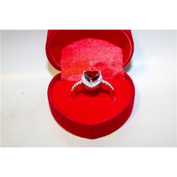 NEW HEART SHAPE RING SZ9