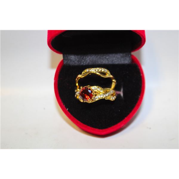 NEW 2PCS/SET RING SET SZ7