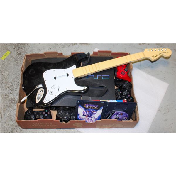 LOT OF PS1, PS2, PS3 CONSOLES, GAME CASES,